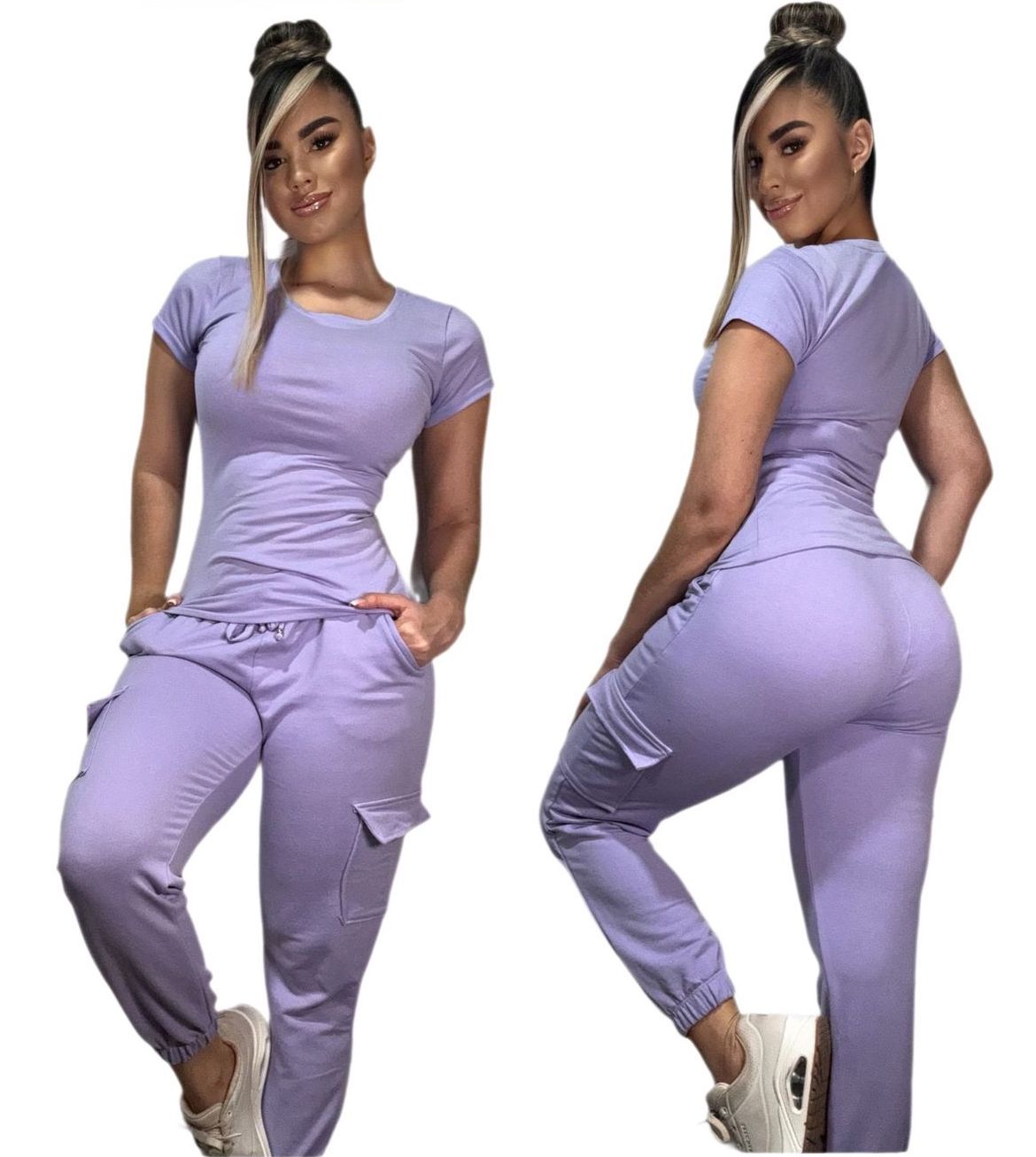 Jogger Tipo Cargo Enresortado de Mujer