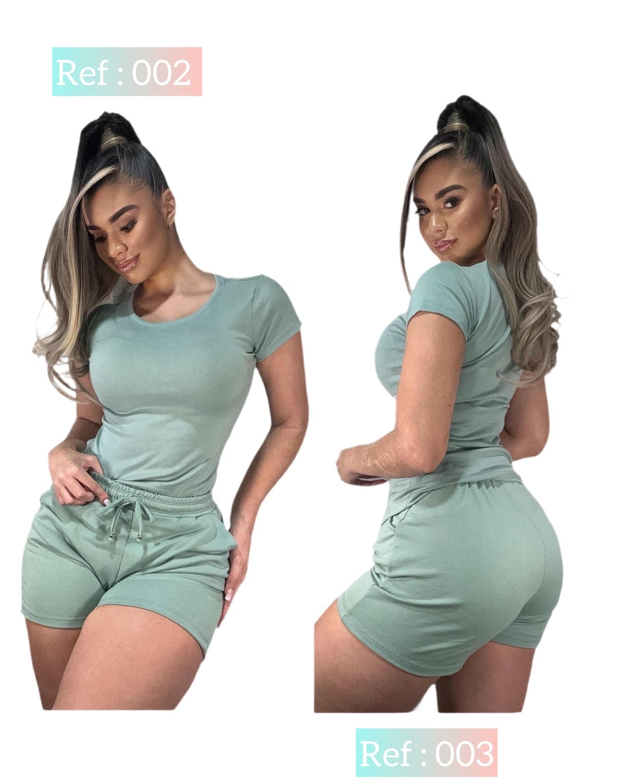 Short Dama en Tela Burda